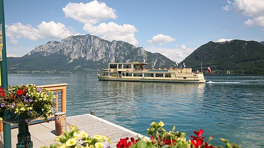 Atterseeschifffahrt – Schiff an der Anlegestelle