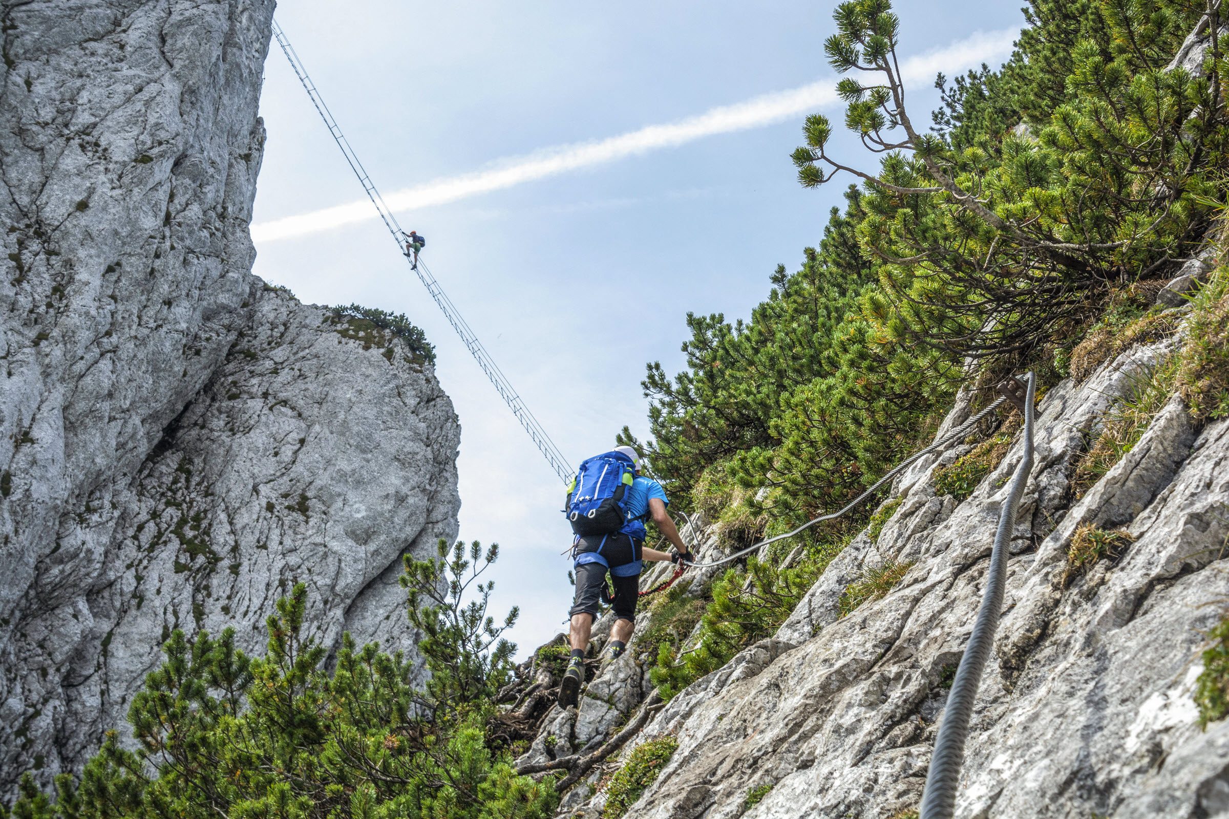 Klettern an der Himmelsleiter am Donnerkogel