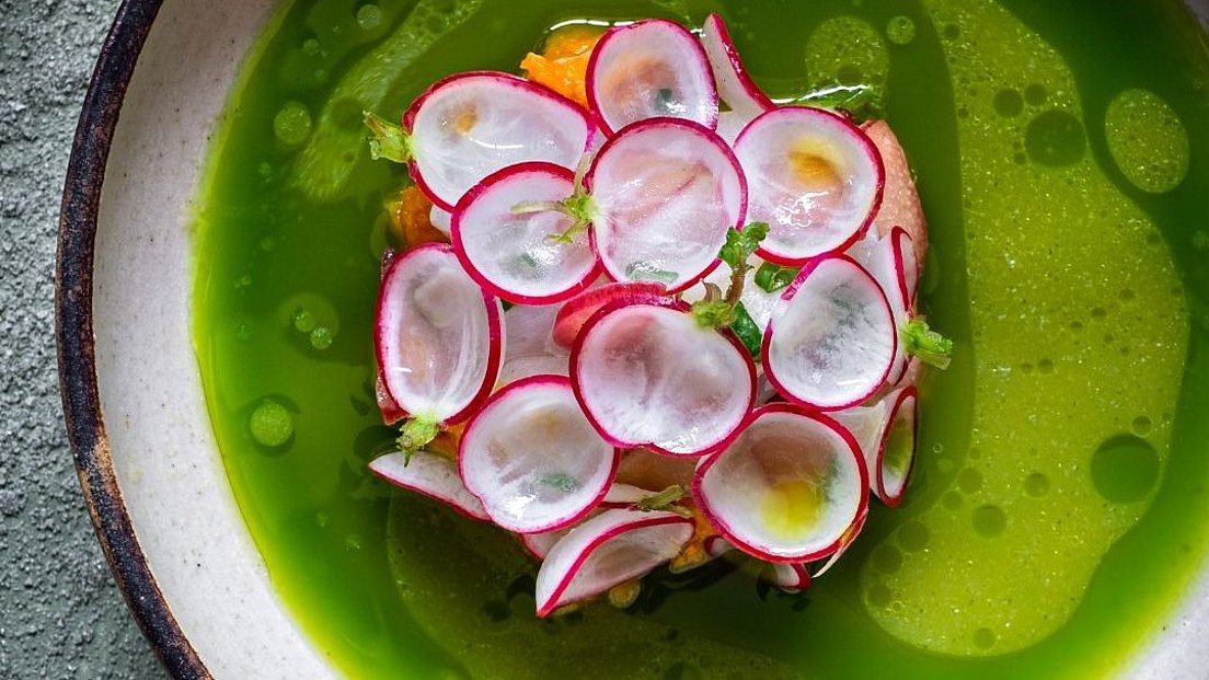 Seeviche – Frühlingsgericht aus dem Hauben-Restaurant